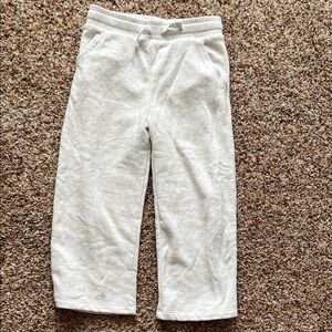 Toddler Girls Jumping Beans Wide Leg French Terry Pants Grey